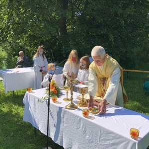 Fronleichnam unter schönem Himmel