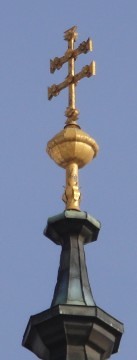 Kirchturmspitze St. Gallen / Pater Ulrich Diel OSB